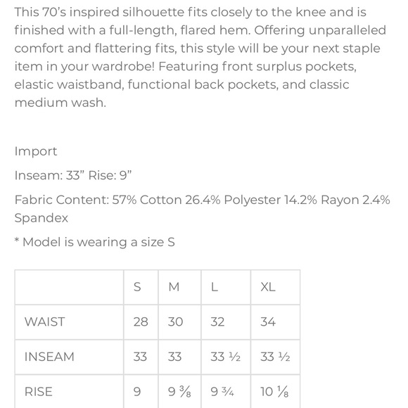 👖 Cello Flare Pull On jeans👖. Sold Out. - Picture 9 of 9